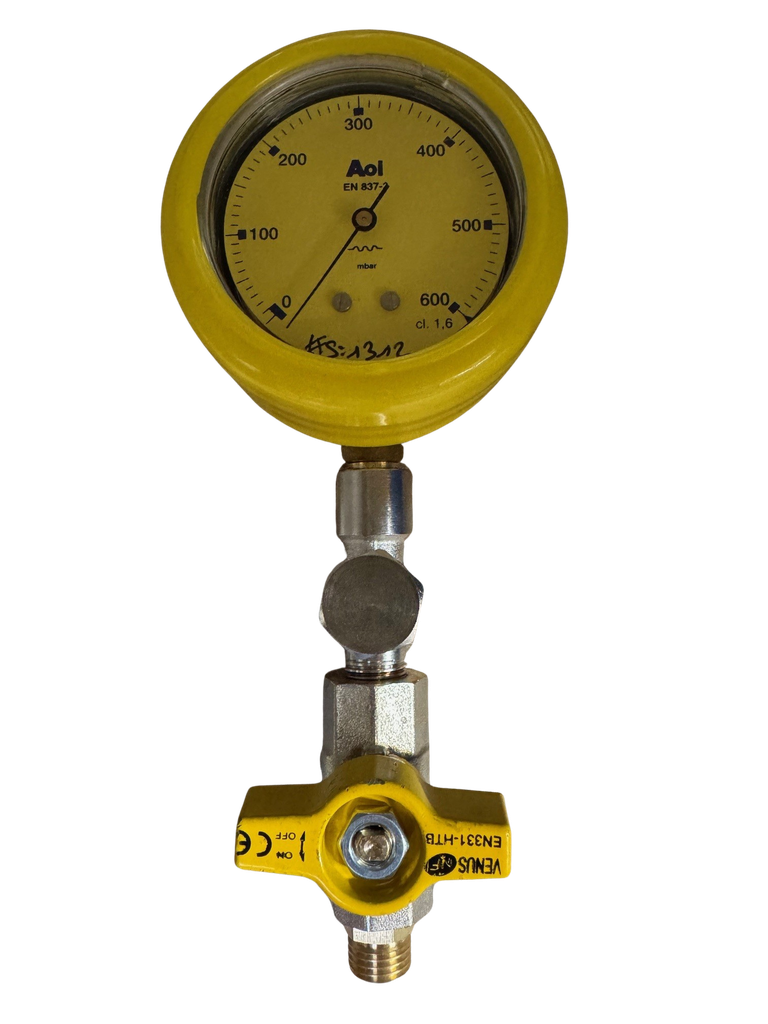 KIT MANO/ ROBINET NF 1/4T+ TE + MANO Ø63 RADIAL 0/600MB AVIESSMANOMPR §