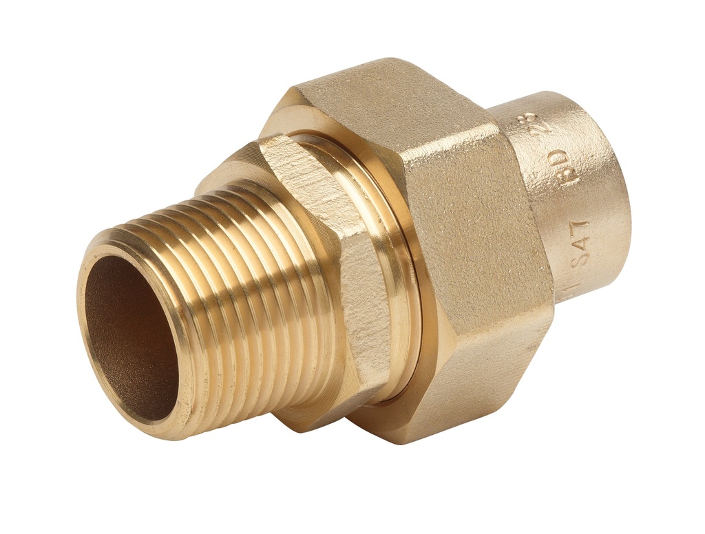 RACCORD 3 PIECES CAL15 M1/2" CU18 CONIQUE 6.25% NF540 RAC300