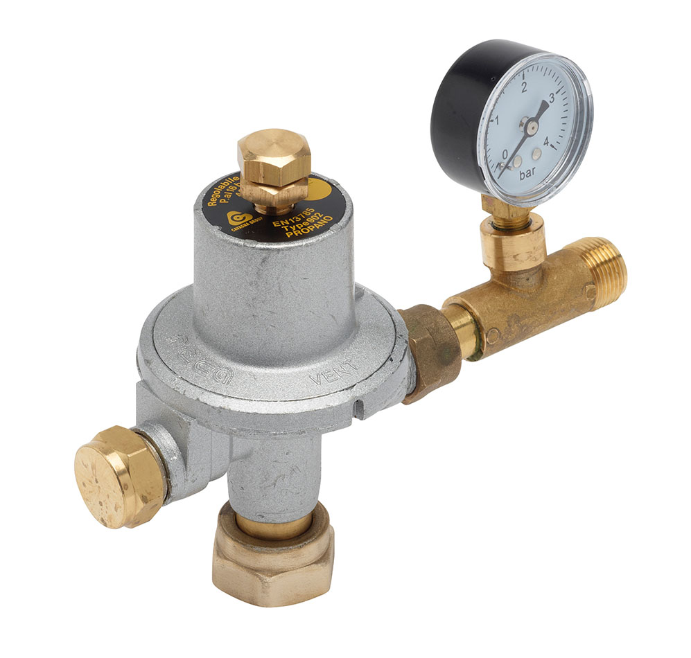 DETENDEUR CITERNE REGLABLE PROP 40KG/H 0.5 A 3B + MANO