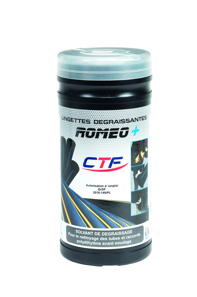 LINGETTE DEGRAISSANTE IMPREGNEE PREPA PE AVANT SOUDAGE  ROMEO+ (BOITE 200U) §