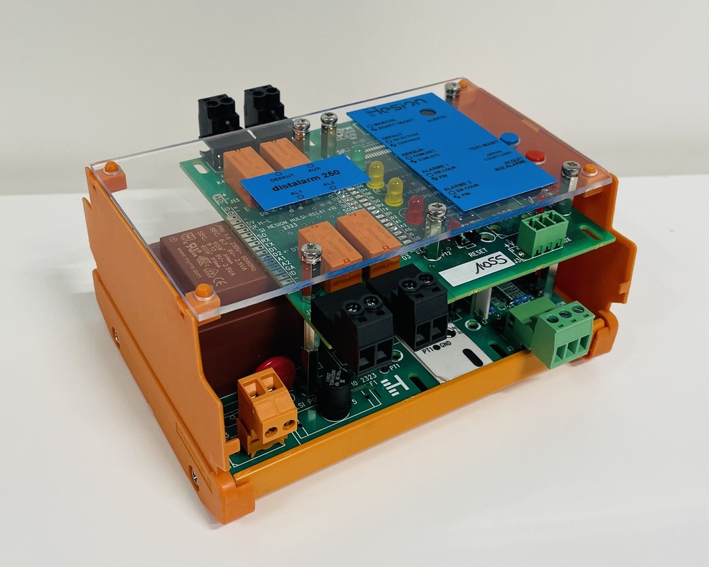 CENTRALE DE DETECTION DISTALARM 250 1 VOIE DE 1 A 4 DETECTEURS 230V RAIL DIN CE ATEX §