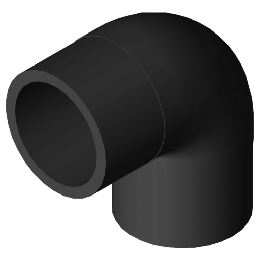 COUDE 90° LISSE D200 NF136 8022382 CLI200090 §