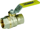 ROBINET TOURNANT SPHERIQUE GAZ F/F 1" PASSAGE TOTAL / 5 BAR NF078 ROB562 §
