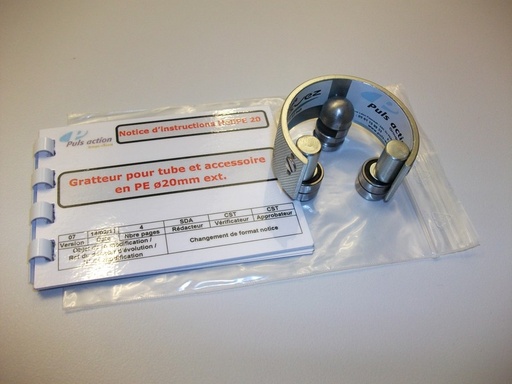 [EXCRDFLA00375] GRATTEUR TUBE PE25 (EAU) HELIPE 25