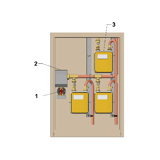 [SDIPTGE003] PTG MP EQUIPE POUR 3 COMPT.G4 ROB.SECU-4B/21MBAR ENTREE PE20-SORTIE CU22 8501101
